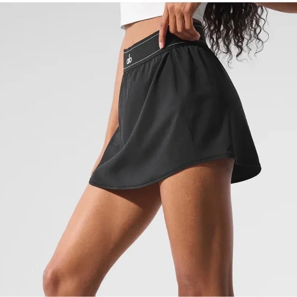 ALO Yoga Women's Dark Gray Skort - Picture 3 of 5